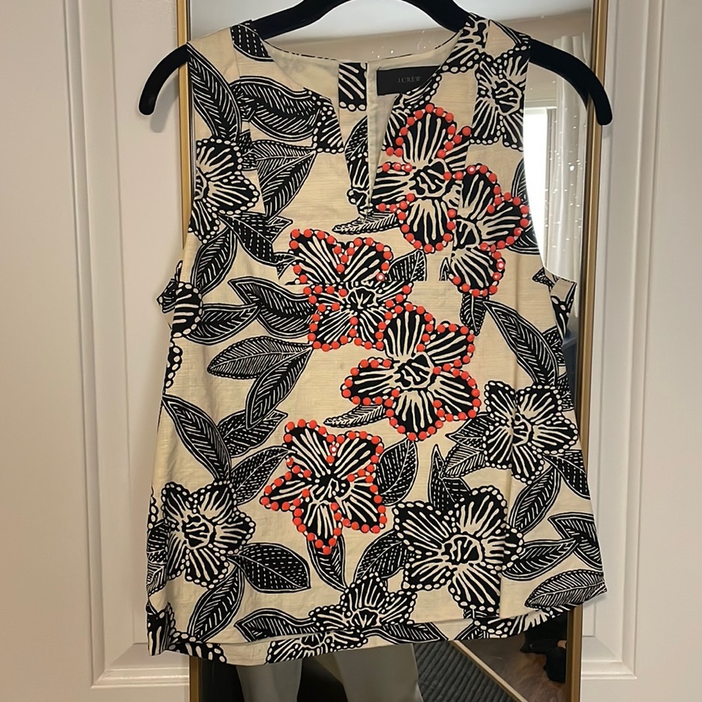 J CREW Print Top